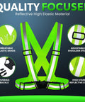 High Visibility Reflective Safety Vest Bulk Pack For Men And Women, breathable mesh lime color, adjustable straps