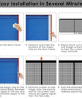 Step-by-step installation guide for Two Car Garage Magnetic Screen Door 16 By 7 Feet No Hassle Hands Free Magnetic Closure.