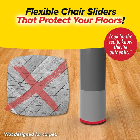 Small Chair Leg Sliders Set Clear Stretchable Covers For Hardwood And Tile Floors Protect Floors From Scratches