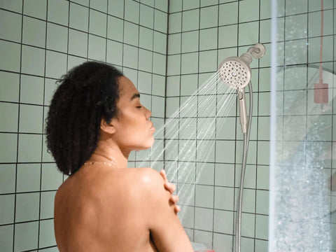 Premium Handheld Showerhead With Magnetic Docking Station, Hella Flexible Multi Jet Spray Controls, Durable Sixty Inch Rubber Hose, Smudge Resistant Brushed Nickel Finish For Top Notch Bathroom Refresh