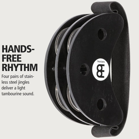Foot Tambourine For Hands Free Percussion, Slip On Shoe Pad To Tap Your Foot And Accent Grooves, Ideal For Live Performances And Layering Beats While Your Hands Stay Free On Stage.