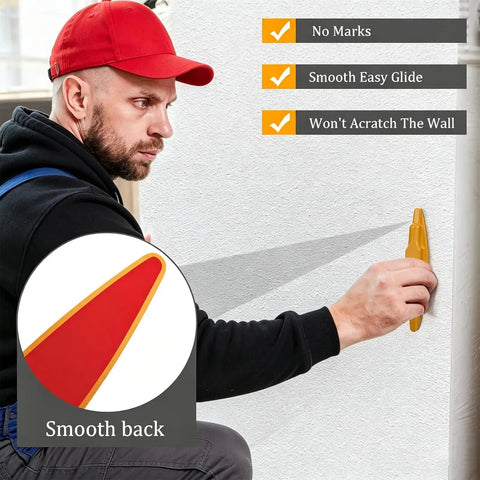 Two Pack Magnetic Stud Finder For Drywall, Manual Wall Scanner To Legit Snag Hidden Nails And Screws, No Sweat Battery Free Detector For Tv Mounting, Shelf Hanging, And Weekend DIY Fixes