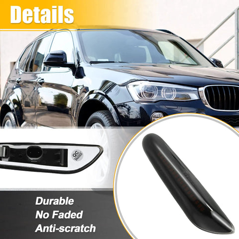 Full LED Side Turn Signals for BMW 1 3 5 Series E36 E46 E60 E87 E90 E92 X1 X3 Amber Fender Side Marker Lights shown on car
