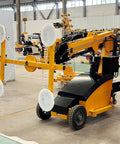 Heavy Duty Hydraulic Vacuum Glass Lifter With Mobile Suction Handle Job Site Ready, designed for lifting large glass and granite slabs.