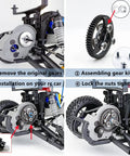 Installation process of Beefed Up Steel RC Spur Gear Set 32P 56T with 18T Pinion for durability and smooth power transfer