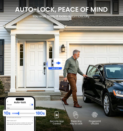 Slick WiFi Smart Front Door Lock Set With Matte Black Handle And Keyless Entry Remote App Control No Hub Required For Game Changing Home Security Upgrade And Legit Peace Of Mind Daily