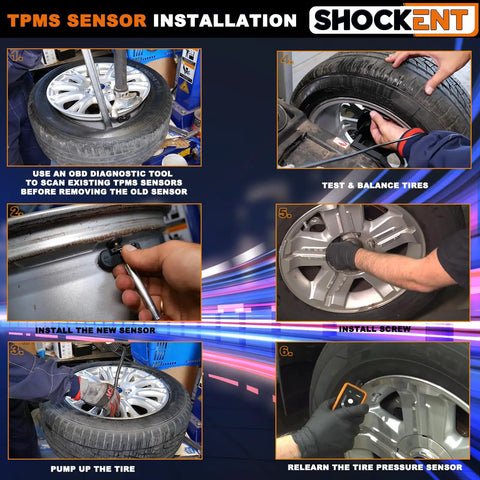 Toyota PMV-C010 315MHz TPMS Sensor Upgrade Plug-and-Play Fits Camry 2012-2019, Corolla 2014-2019, Prius 2016-2019, RAV4 2016-2018 And Lexus ES GS GX IS LS NX RC 2013-2021 OE 42607-06020 installation steps
