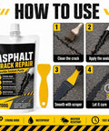 How to use Heavy Duty Concrete Crack Sealant Fast Drying Waterproof Filler 200 Gram kit step by step instructions