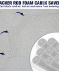 Tough As Nails Polyester Foam Backer Rod, 3/8 Inch By 59 Feet Long, sealing a concrete crack to block moisture.