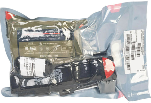 North American Rescue IPOK first aid kit with CAT tourniquet, gauze, and gloves in clear pouch