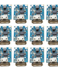 12Pcs 5V Boost Step Up Power Supply Modules With LED Display USB And Micro Port for DIY projects and lithium battery charging