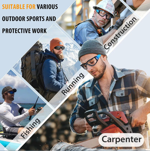 Rock Solid Two Pack Anti Fog Safety Glasses With Thick Foam Lined Gasket Secure Buckle Strap Ansi Certified for outdoor sports and work.