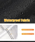 Close-up of waterproof Oxford cloth with PVC coating showing double-line stitching for Heavy Duty Weatherproof Pizza Oven Cover For Karu 12 Outdoor Use Waterproof Oxford Cloth With PVC Coating UV Resistant And Dust Proof All Season Outdoor Grill Gear To Protect Your Oven