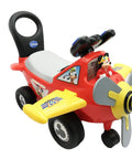 Totally Awesome Mickey Mouse Ride On Airplane featuring dazzling light patterns with swaying pilot character, 21.5 inches.