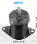 Straight Shot Engine Motor Mount For Honda Accord And Crosstour 2008 To 2012 Sweet Ride Built Tough close-up showing dimensions.