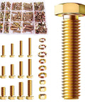 All In One Metric Bolt Kit With M4 M5 M6 And M8 Hex Head Bolts Nuts And Washers 719 Piece Set for DIY projects
