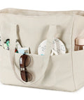 Waterproof Beach Tote Bag For Women Dope Ultra Roomy Extra Large Carry On With Wet Compartment, sandproof tote with pockets