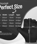 Size chart for Kids Cycling Gloves With Non Slip Palm Grip Half Finger Design For Boys And Girls Anti Slip Bike Gloves