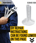 5304515845 Agitator Replacement For Frigidaire And Kenmore Washer Dryer Combo with tools for DIY repair
