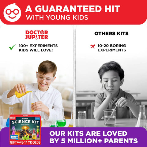 Hands On Science Kit For Kids Ages 8 To 12 With 100 Plus Chemistry And STEM Experiments Geyser Tube Ideas For Boys And Girls Educational Projects That Make Learning Fun comparison image