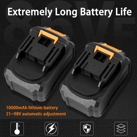 Job Ready Cordless Wire Threading Machine With Twin Batteries And Infinite Speed Tweaks For Zero Sweat Conduit Pulling Electrical Runs And Quick Reno Grind Sessions, battery pack with 10000mAh capacity.