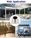Built Tough Hella Durable Stainless Steel Post Base Anchor Bracket For Fence And Round Pole Support With Quick Bolt Down Mounting For Rugged Outdoor Work Sites in outdoor settings