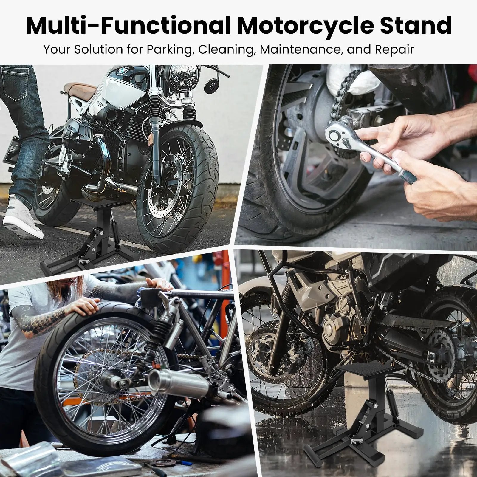 大人気 Lift Stand Moto Stand Jack Compact Adjustable Height & for