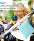 4 Pack Wet Dry Diaper Bags For Baby Cloth Diapers And Swim Gear Waterproof Reusable Travel Organizer on stroller