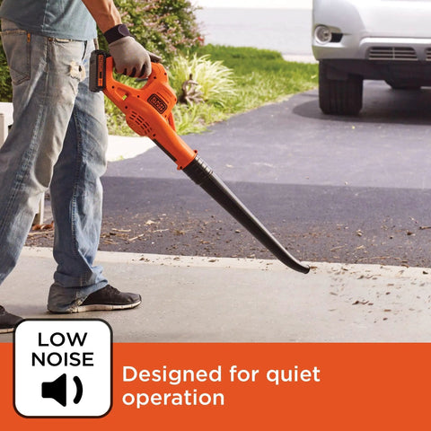 Person using 20V Max Weed Wacker Edger And Sweeper Combo With Two Batteries And Charger, Cordless Trimmer And Leaf Blower Kit on driveway