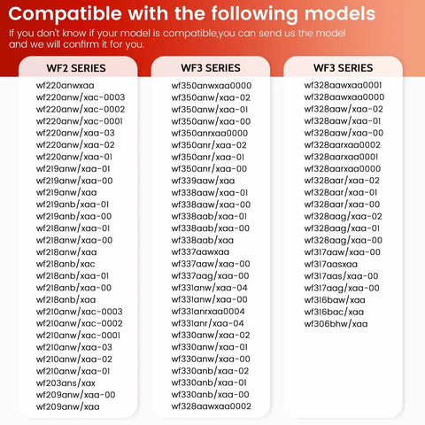 Model compatibility list for Heavy Duty OEM Washing Machine Drain Pump For Kenmore Maytag Samsung Replaces DC31-00054A 62902090.
