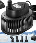 Automatic Pool Cover Pump With Water Sensor For Above Ground Pools, No Fuss Sump Pump For Pool Draining, Water Removal Kit With 4 Adapters