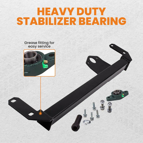 Steering Box Brace for 2003-2008 Dodge Ram 2500 3500 4WD 5.7L 5.9L 6.7L 8.0L Stabilizer Bar Assembly with grease fitting