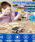 Child playing with 8 In 1 STEM Science Kit For Kids Aged 8 To 14 With Solar Powered Car Anti Gravity Device Telescope Periscope Dinosaur Claw And More For Hands On Fun Kid Friendly Wooden Physics Experiments For Boys And Girls.