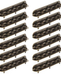 Heavy Duty 12 Pack Small Butt Hinges For Jewelry Boxes And Small Drawers, 90 Degree Flush Mount Wooden Box Hinges With 6 Holes