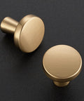 Champagne Bronze Cabinet Knobs 1 Inch Round Drawer Knob Set 30 Pack With 60 Screws For Easy Mount Slick Dope Look Premium Mini Furniture Hardware For Cabinets And Dressers Smooth Operation And Timeless Style, two round knobs