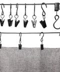Stainless Steel S Hooks Curtain Clips 50 Pack For String Lights Photo Displays And Gutter Hangers Heavy Duty Indoor Outdoor Clip Hangers