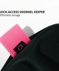 Semi Hard EVA Mask Case For Snorkeling And Scuba Gear With Crush Resistant Front Shell And Flexible Back, pink snorkel holder