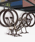 4 Pack Add On Storage Flat Hooks For Garage Ceiling Rack And Wall Shelving System, Holds Up To 50 Lbs Per Hook, Bikes on Hooks