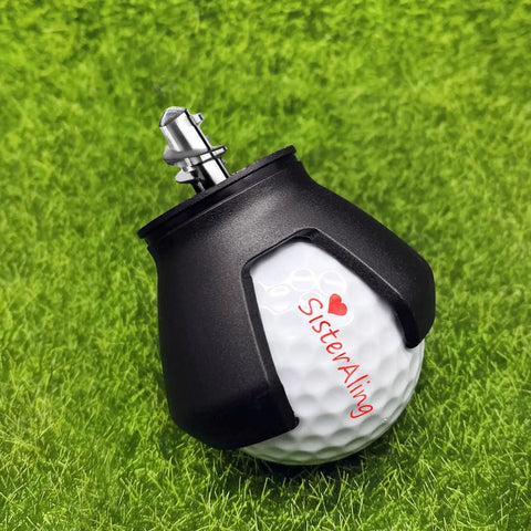 3 Prong Golf Ball Retriever Grabber With Back Saver Claw Put On Putter Grip Suction Cup Ball Grabber Screw In Tool on green grass