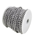 Stainless Steel Ball Chain Spool With 100 Feet of Beads Measuring Three Sixteenth Inch and 100 Clasps for DIY Projects