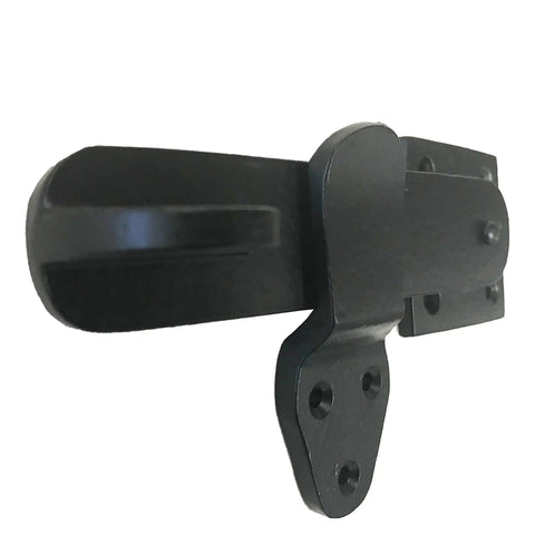 Vintage Black Iron 5.75 Inch Door Latch With Old School Wrought Iron Finish for Doors, Gates, Closets, Cabinets, Sliding Barn, and Shed Doors