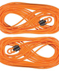 Double Dutch Licorice Speed Jump Ropes Set of 2 Orange 30 Ft Color Coded Lengths Durable Vinyl Ropes for Fast Smooth Rotations