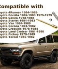 Rock Solid Heavy Duty Brass Steering Wheel Horn Contact Plate And Plunger Pin Kit Fits Toyota Models Original Style Pro Grade Interior No Sweat Installation 8431220011 with compatible models listed.