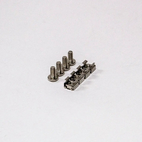 Screws and brackets included with 1U Horizontal 19 Inch Rack Mount Cable Management Raceway Panel With Cover Black
