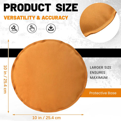 Heavy Duty Suede Leather Sandbag With Fine Grain Sand Fill 10 Inch Round Stamping Cushion Tough As Nails Base For Jewelry Casting And Leather Embossing Your New Favorite Go To Station