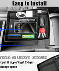Must Have Center Console Organizer For VW Atlas And Atlas Cross Sport 2024 To 2026 Armrest Storage Tray With Dual Layers