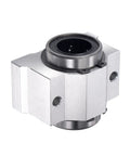 Front view of SCV25UU Linear Ball Bearing Slide Block Set, 25mm Bore, Dual Dust Seals, Pro Grade Linear Guide for CNC, 8mm Shaft Compatibility