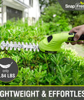 Cordless 2-In-1 Hedge Trimmer And Grass Shears With 180 Degree Rotating Head Lightweight 7.2V Handheld Electric Tool 2Ah Battery Plus USB-C Charging for Garden