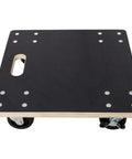 Heavy Duty 2 Pack Wooden Furniture Dollies With Braking Wheels For Moving Couches Pianos Fridges And Washing Machines Up To 1320 Lbs Total Load Capacity Made From Solid Plywood flat surface with 4 swivel casters.