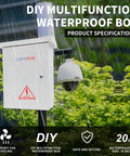Kickass Weatherproof Outdoor Electrical Box Heavy Duty Cold Rolled Steel Enclosure in rain, size: 15 inches, multifunction use.